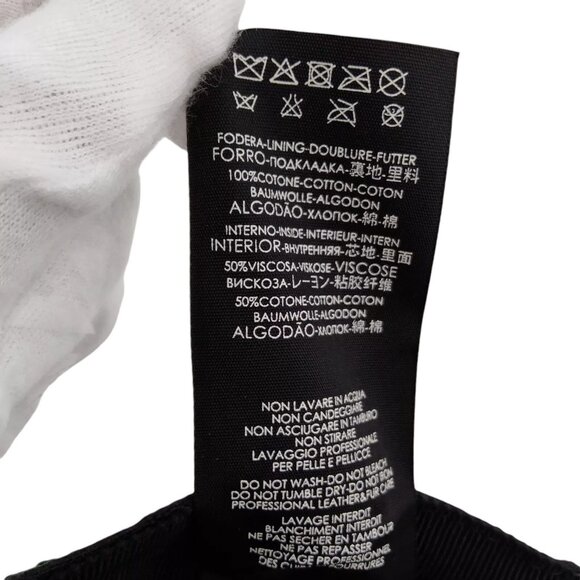 155290AV (S4) Gucci Cap Black PVC - Picture 7 of 10